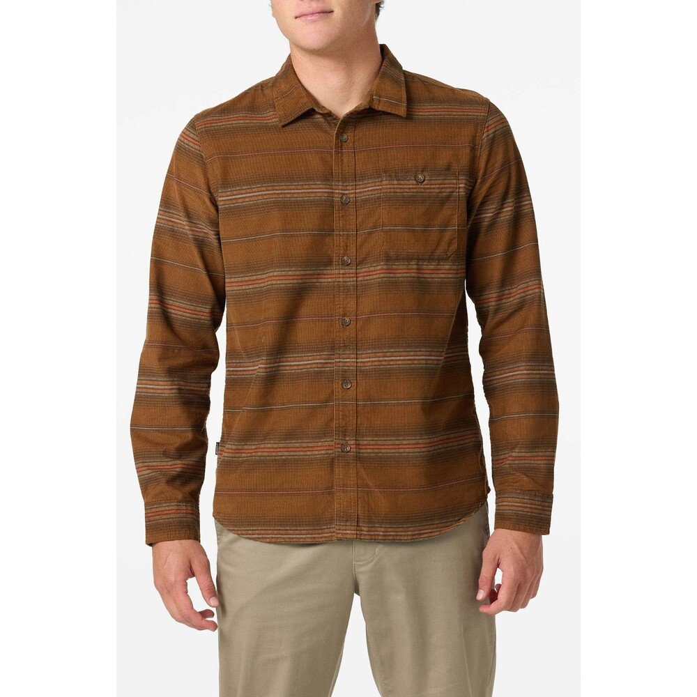 Oneil Caruso Stripe Cord XL Standard Fit Long Sleeve Corduroy Shirt